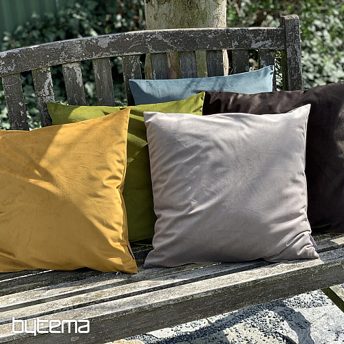 Velvet cover RIVIERA GRAY BEIGE