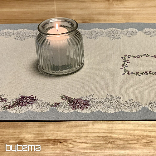 Tapestry tablecloth and shawl LAVENDER LACE