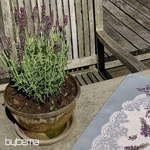 Tapestry tablecloth and shawl LAVENDER LACE