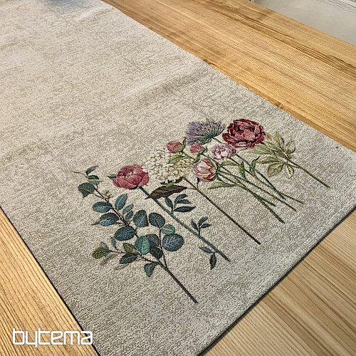 Tapestry tablecloth and shawl FLORES TIME