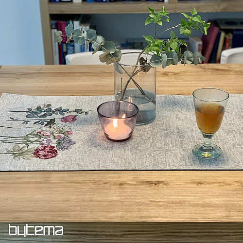 Tapestry tablecloth and shawl FLORES TIME