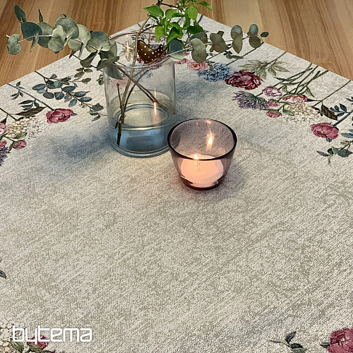 Tapestry tablecloth and shawl FLORES TIME