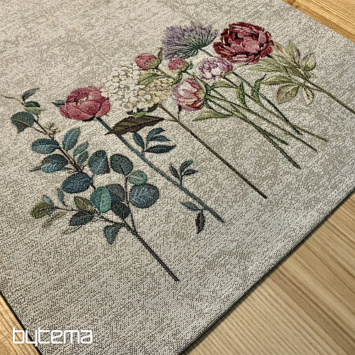 Tapestry tablecloth and shawl FLORES TIME