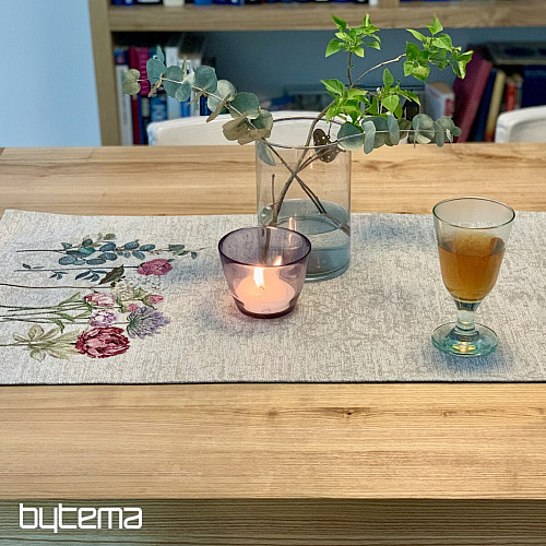 Tapestry tablecloth and shawl FLORES TIME
