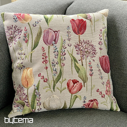 Tapestry cushion cover TULIP SPRING