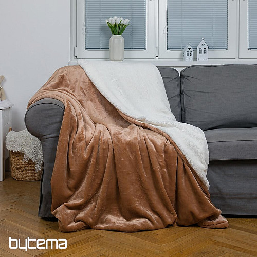 Blanket Ovečka smooth CHOCOLATE