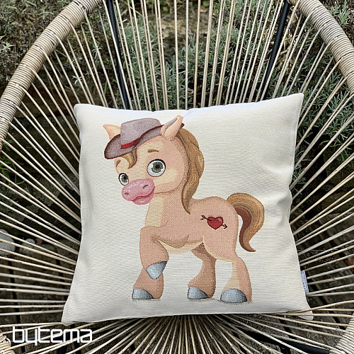 Tapestry pillowcase HORSE
