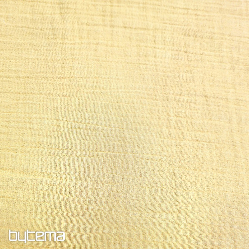 Cotton fabric GAUZE MUSTARD
