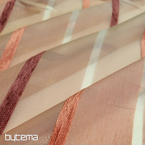 Decorative fabric with stripes
