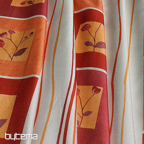 Decorative fabric RED ROSE