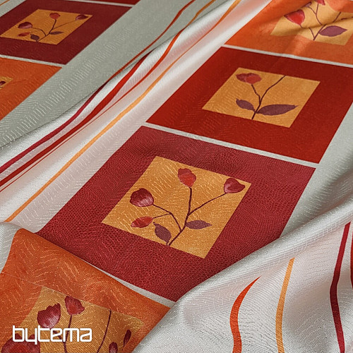 Decorative fabric RED ROSE