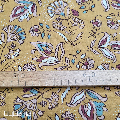 Decorative fabric CARAMEL ROSE
