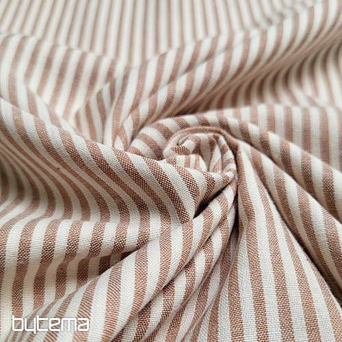 Decorative fabric RAYTIS NOISETTE ST. BROWN