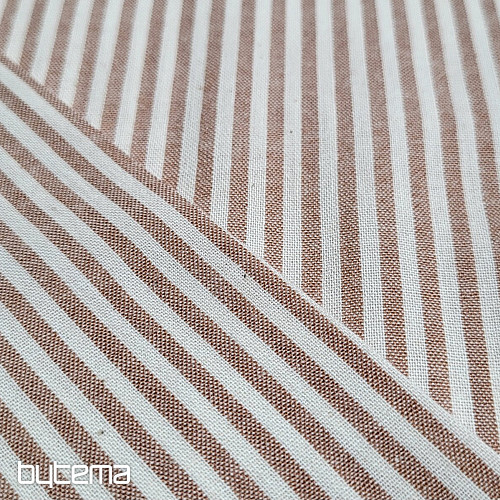 Decorative fabric RAYTIS NOISETTE ST. BROWN