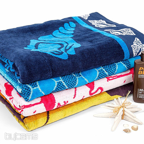 Luxury beach towel LARGE FLOWERS