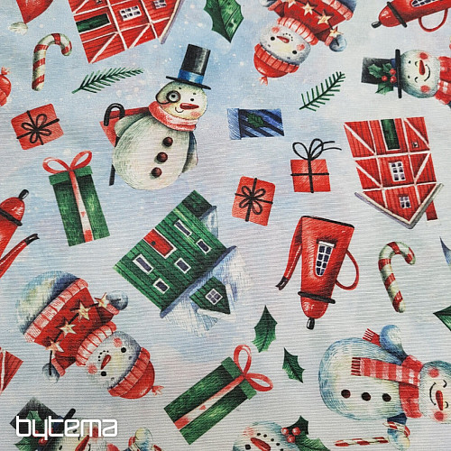 Decorative fabric MR SNOWMAN