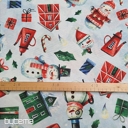 Decorative fabric MR SNOWMAN