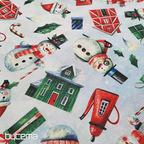 Decorative fabric MR SNOWMAN