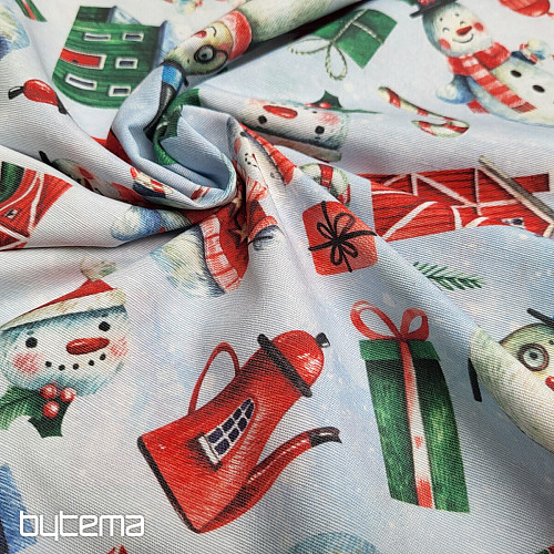 Decorative fabric MR SNOWMAN