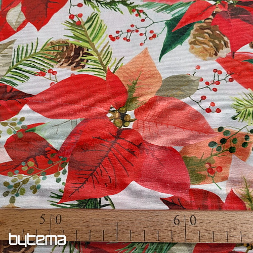 Decorative fabric CHRISTMAS STAR MIX