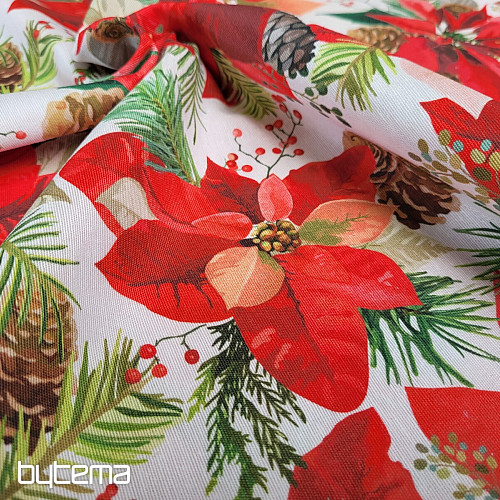 Decorative fabric CHRISTMAS STAR MIX