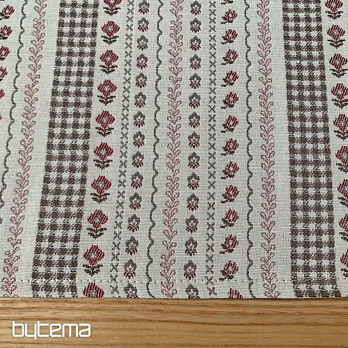 Table cloth and shawl TOSCANA VALERY RIGA BORDON STRIPE