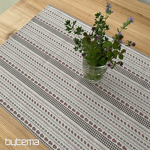 Table cloth and shawl TOSCANA VALERY RIGA BORDON STRIPE