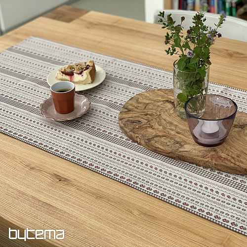 Table cloth and shawl TOSCANA VALERY RIGA BORDON STRIPE