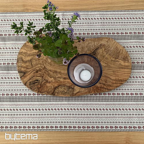 Table cloth and shawl TOSCANA VALERY RIGA BORDON STRIPE