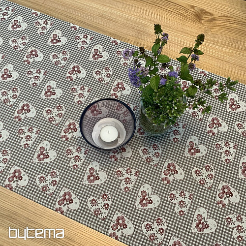 Tablecloth and shawl TOSCANA VALERY 17 HEARTS
