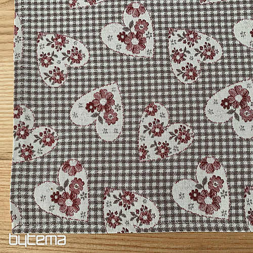 Tablecloth and shawl TOSCANA VALERY 17 HEARTS