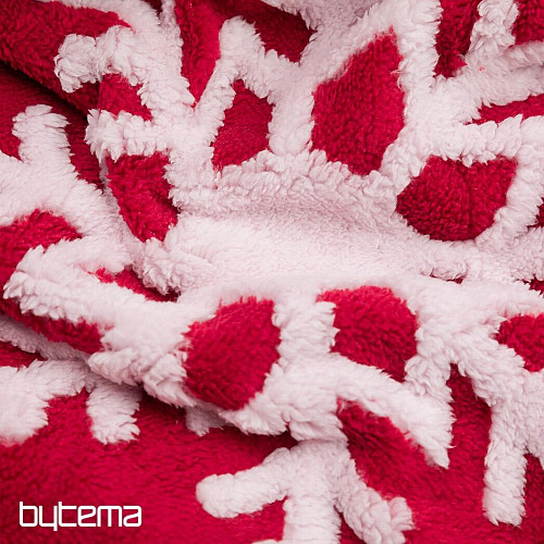 blanket Sheep CHRISTMAS RED 150x200