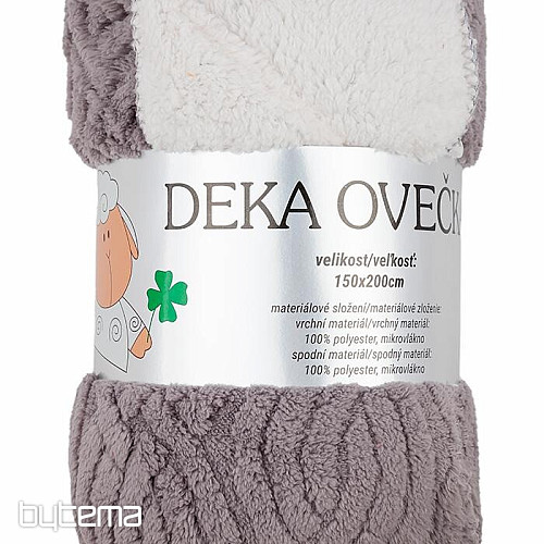 blanket Ovečka COPY ST. GRAY 150 x 200