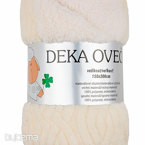 blanket Ovečka COPY ECRU 150 x 200