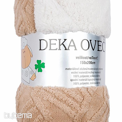 blanket Sheep LINEK CHOCOLATE 150 x 200