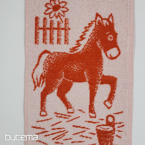 Children towel HORSE - mix of colors