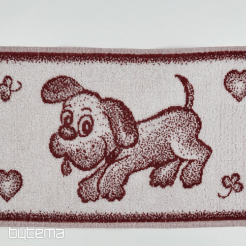 Children towel DOG - mix of colors