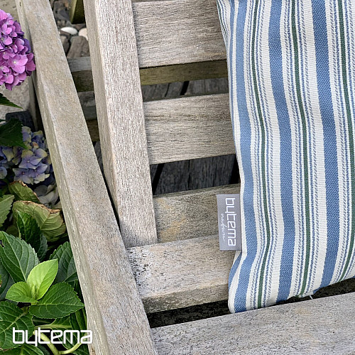 Cushion cover TOSCANA MULTI STRIPE blue