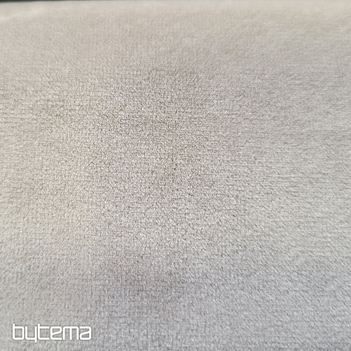 Velvet decorative fabric RIVIERA GRAY BEIGE