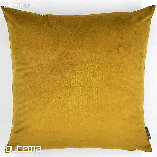 Velvet decorative fabric RIVIERA MUSTARD