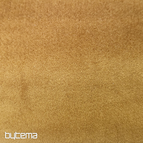 Velvet decorative fabric RIVIERA MUSTARD