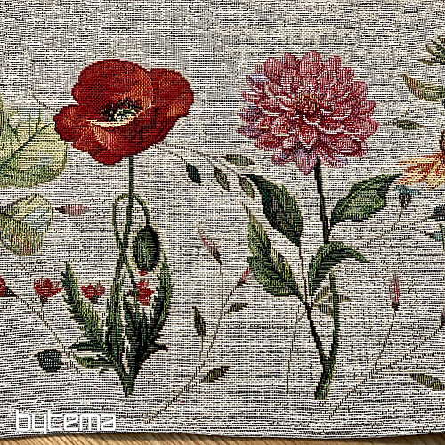 Tapestry tablecloth and shawl MEADOW FLOWERS