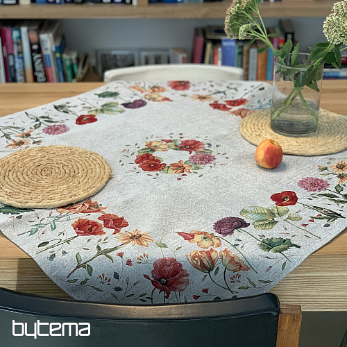 Tapestry tablecloth and shawl MEADOW FLOWERS