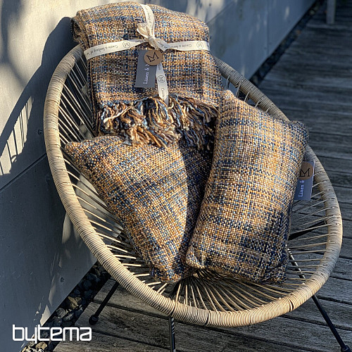 Luxury decorative pillow YARA BLUE