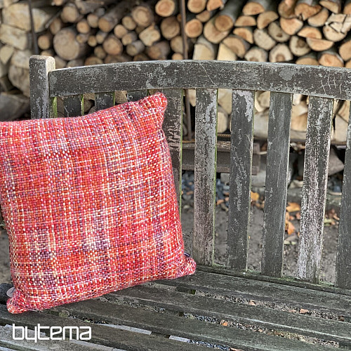 Luxury decorative pillow YARA RED red