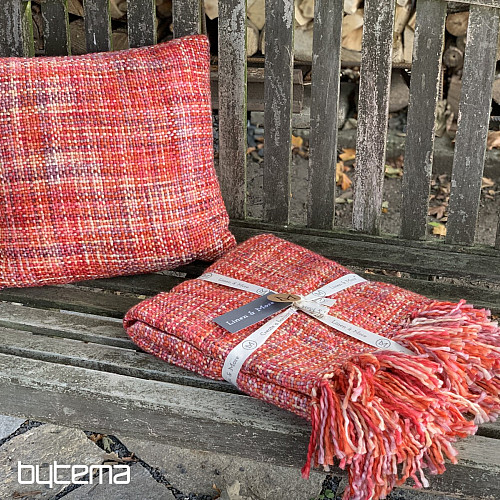 Luxury decorative pillow YARA RED red