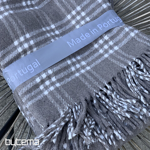 Blanket KÁRO GREY BEIGE