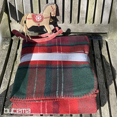 Blanket CHECKERED GREEN RED