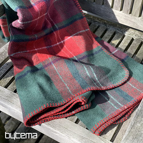 Blanket CHECKERED GREEN RED