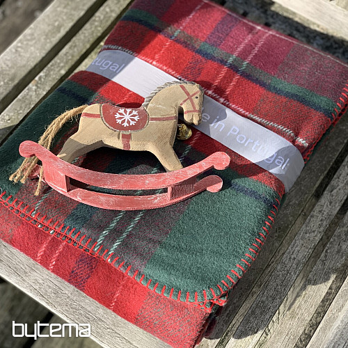 Blanket CHECKERED GREEN RED